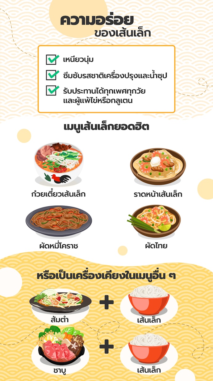เส้นเล็ก ทําอะไรได้บ้าง