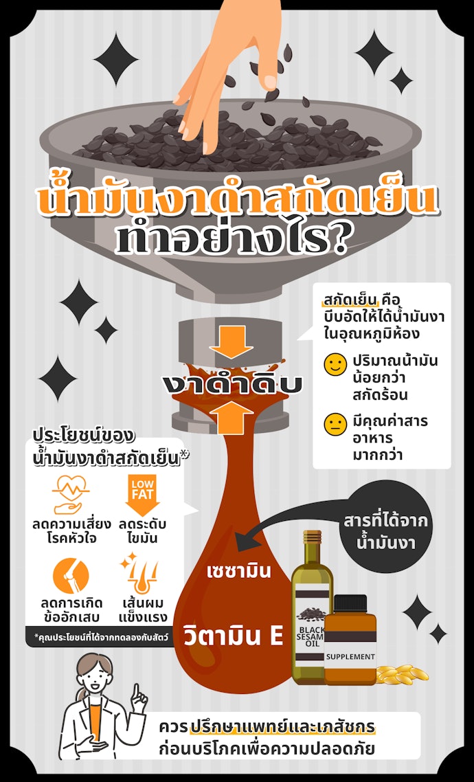 สรรพคุณของน้ำมันงาดำสกัดเย็น มีอะไรบ้าง