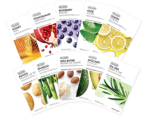 Face Mask สูตรต่าง ๆ ของ The Face Shop