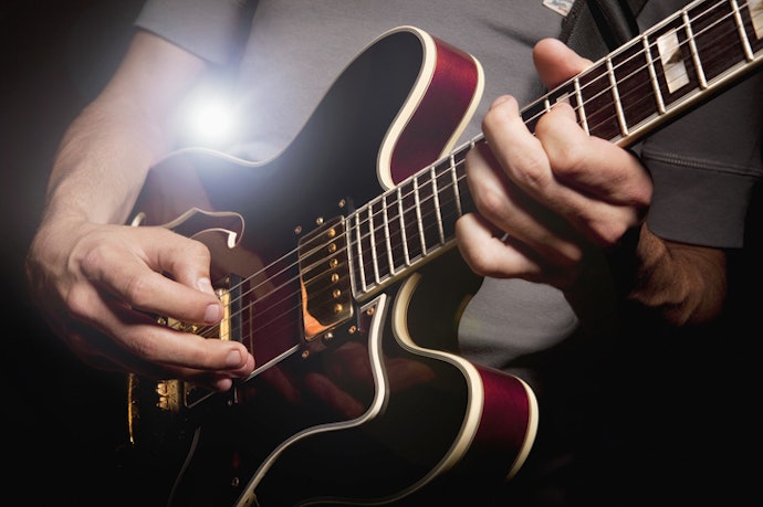 กีตาร์ลำตัวกึ่งโปร่ง (Semi-Hollow Body)