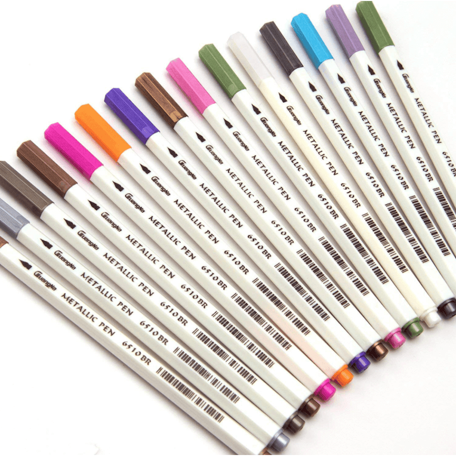 Cuangna 10x Metallic Pencil Set Marker Album Sketch Water Color Marker Brush Pen Translation missing: th.activerecord.decorators.item_part_image/alt