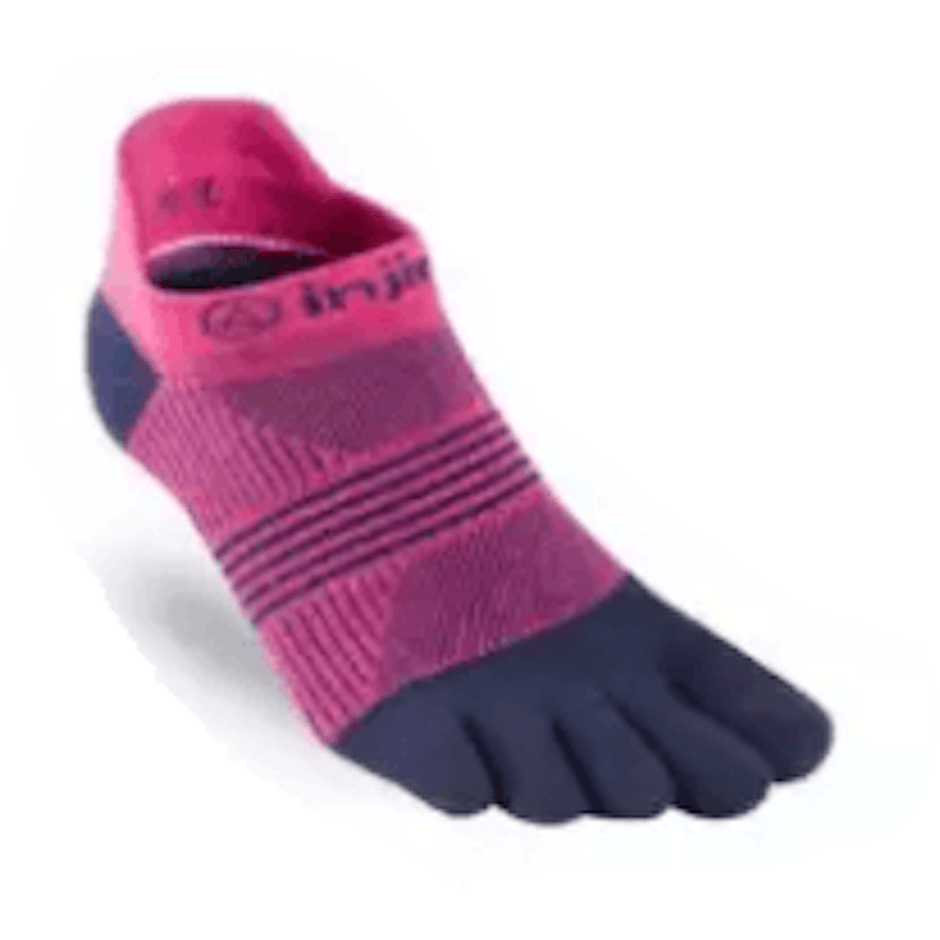 Injinji Women Running Lightweight No show PINK / NAVY Translation missing: th.activerecord.decorators.item_part_image/alt