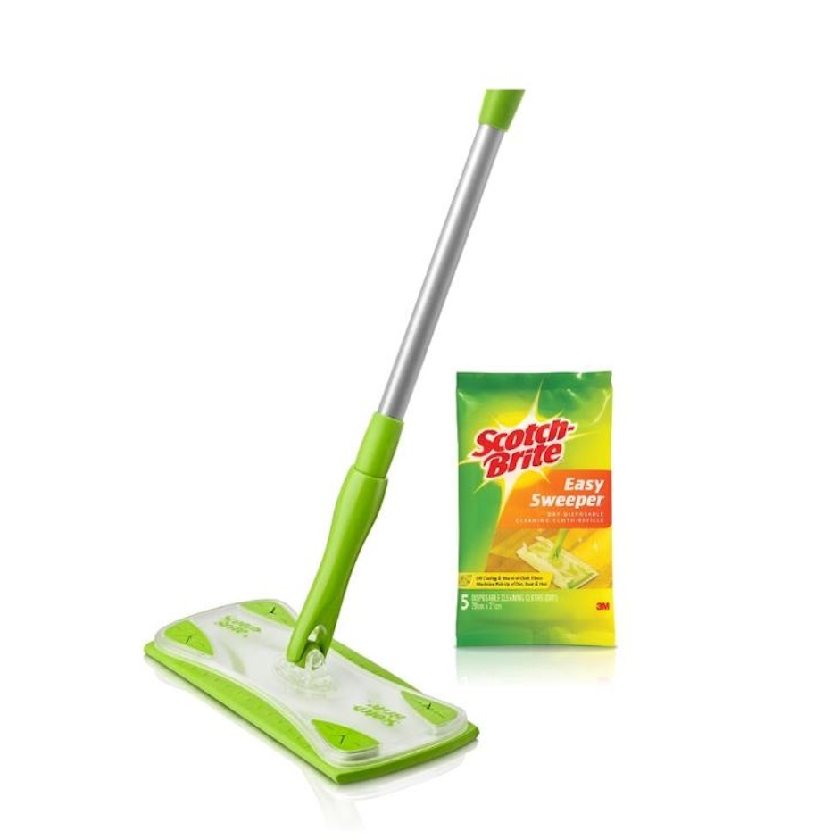 3M Scotch-Brite® Flat Mop Easy Sweeper with Disposable Wipes Translation missing: th.activerecord.decorators.item_part_image/alt
