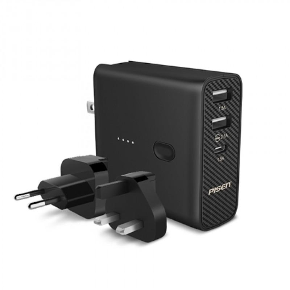 Pisen TS-D217 Powerbank 5000mAh & Travel charge Translation missing: th.activerecord.decorators.item_part_image/alt