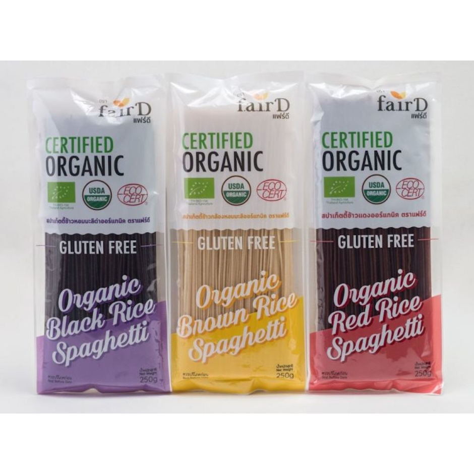 FairD Gluten Free Organic 100% Thai Rice Spaghetti 250 g x 3 Pack Translation missing: th.activerecord.decorators.item_part_image/alt