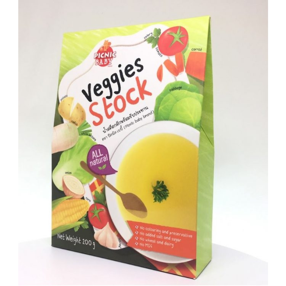 Picnic Baby Food น้ำสต๊อกผักพร้อมทาน 200 g Translation missing: th.activerecord.decorators.item_part_image/alt