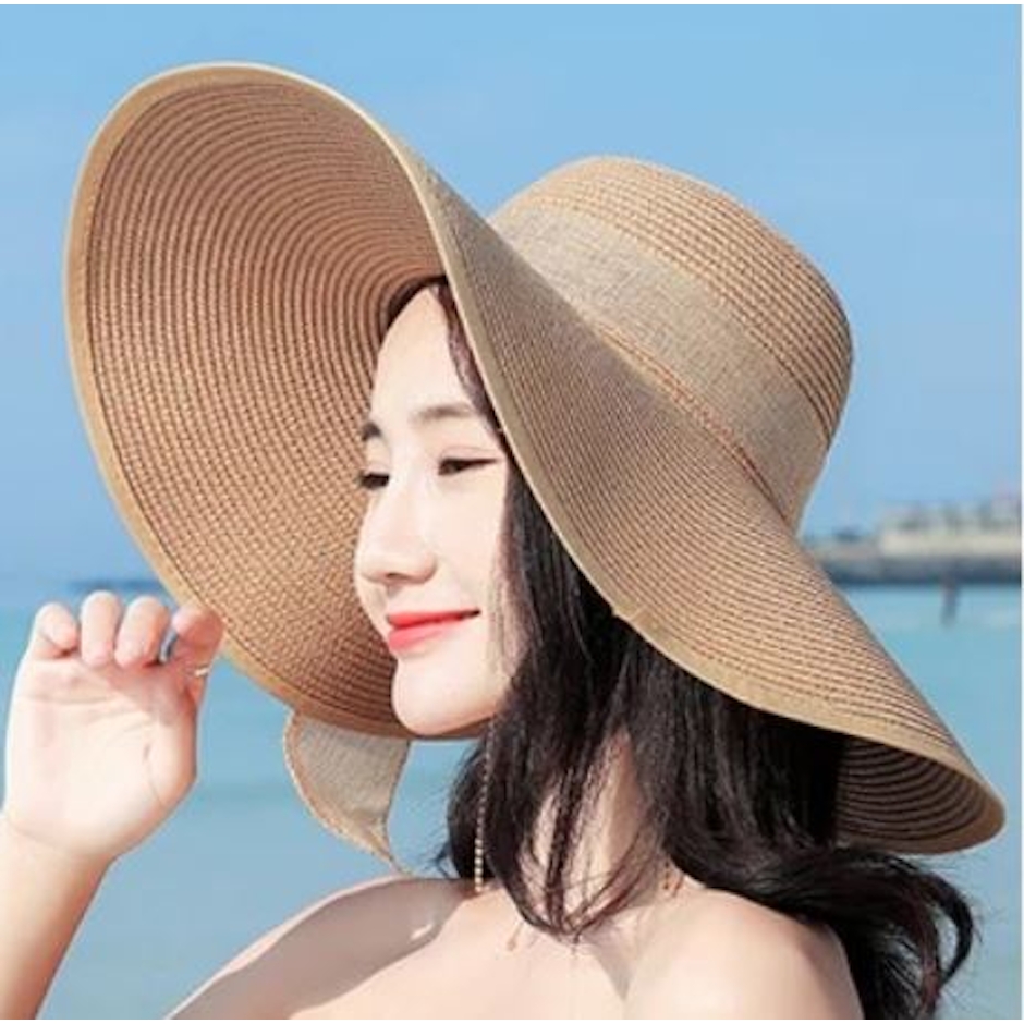 No Brand หมวก Panama สีขาวหรือ Off-White ปีกกว้าง Translation missing: th.activerecord.decorators.item_part_image/alt