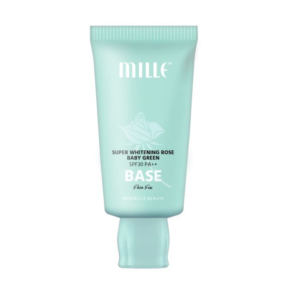 Mille Mille Super Whitening Rose Green Base SPF30 PA++ Face Fix Translation missing: th.activerecord.decorators.item_part_image/alt