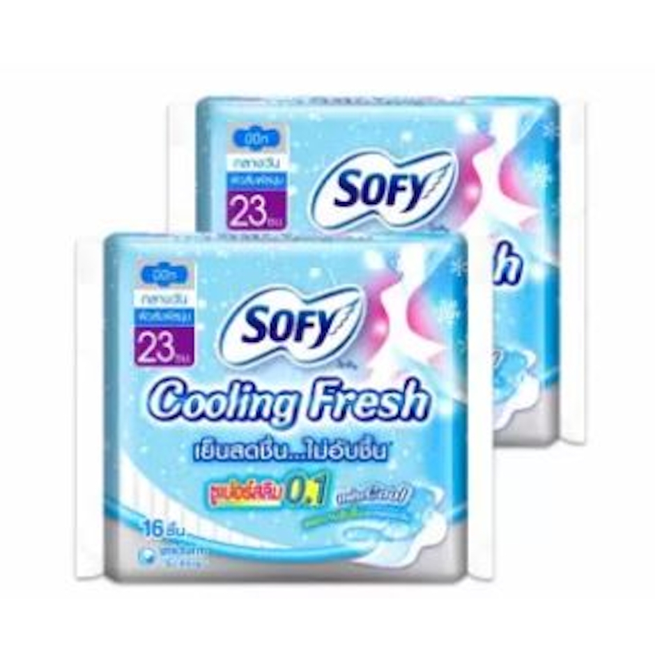 SOFY ผ้าอนามัย Cooling Fresh ซูเปอร์สลิม 0.1 มม. แบบมีปีก 23 ซม. (2 ห่อ) Translation missing: th.activerecord.decorators.item_part_image/alt