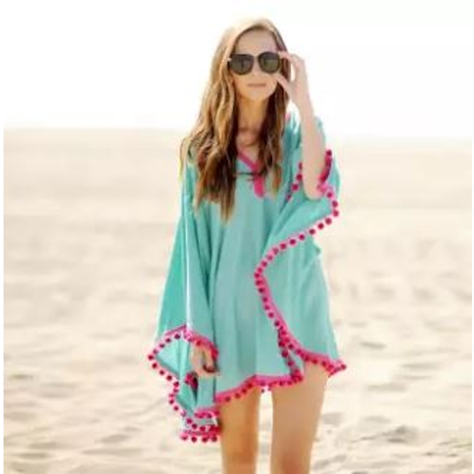 No Brand เสื้อคลุม Tassels Beachwear Translation missing: th.activerecord.decorators.item_part_image/alt