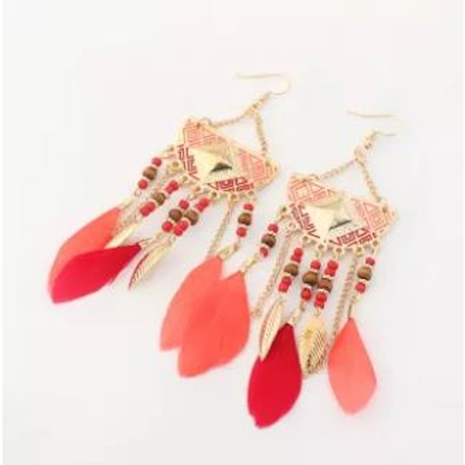 No Brand ต่างหูคู่ใหญ่สไตล์โบฮีเมียน Translation missing: th.activerecord.decorators.item_part_image/alt