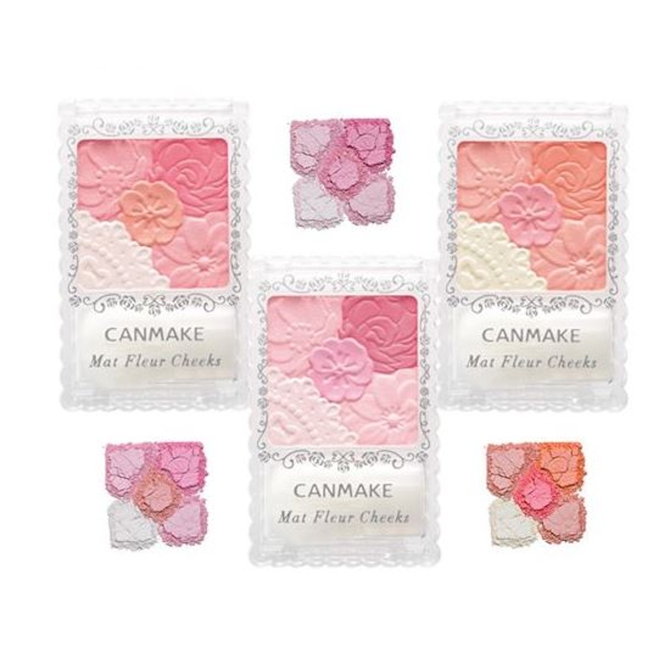 CANMAKE Mat Fleur Cheeks #02 Matte Girly Rose Translation missing: th.activerecord.decorators.item_part_image/alt