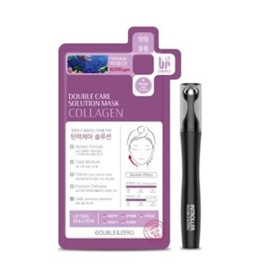 Double&Zero DOUBLE CARE SOLUTION MASK COLLAGEN (10 แผ่น) Translation missing: th.activerecord.decorators.item_part_image/alt