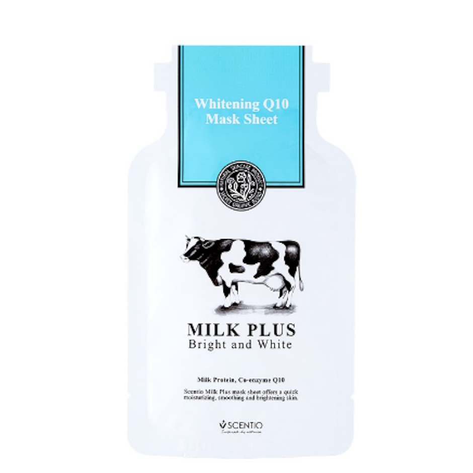 SCENTIO MILK PLUS WHITENING Q10 MASK SHEET Translation missing: th.activerecord.decorators.item_part_image/alt