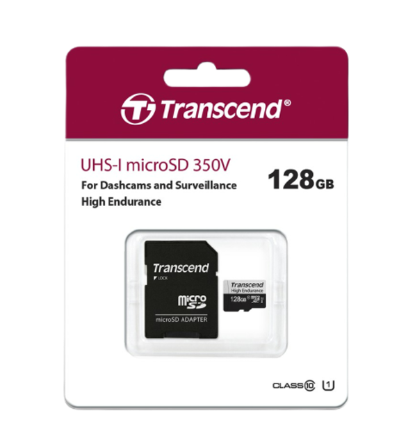 Transcend MicroSD Card UHS-I microSD 350V High Endurance  Translation missing: th.activerecord.decorators.item_part_image/alt
