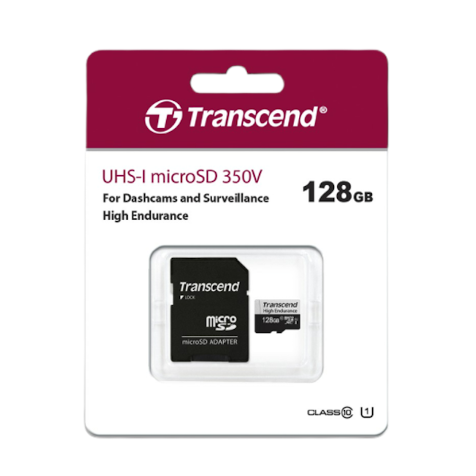 Transcend MicroSD Card UHS-I microSD 350V High Endurance Translation missing: th.activerecord.decorators.item_part_image/alt