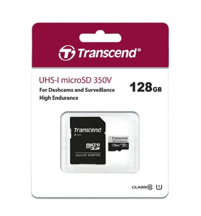 Transcend MicroSD Card UHS-I microSD 350V High Endurance Translation missing: th.activerecord.decorators.item_part_image/alt