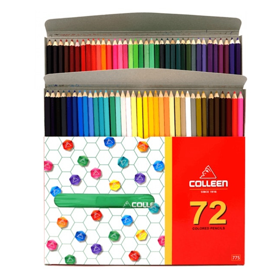 Colleen ดินสอสีไม้ คลอรีน 72 แท่ง 72 สีรุ่น775 + คลอรีน 12 แท่ง 12 สีรุ่น NEON รุ่น775N Translation missing: th.activerecord.decorators.item_part_image/alt