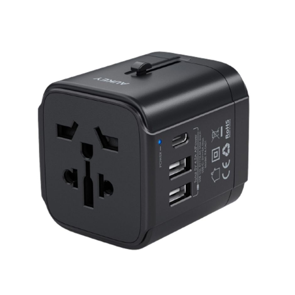 AUKEY อุปกรณ์เที่ยวญี่ปุ่น หัวแปลงปลั๊กไฟ PA-TA01 Translation missing: th.activerecord.decorators.item_part_image/alt