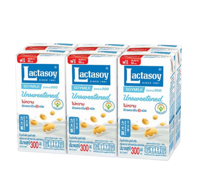 Lactasoy เครื่องดื่มเพื่อสุขภาพ น้ำนมถั่วเหลือง ยูเอชที รสจืด Translation missing: th.activerecord.decorators.item_part_image/alt