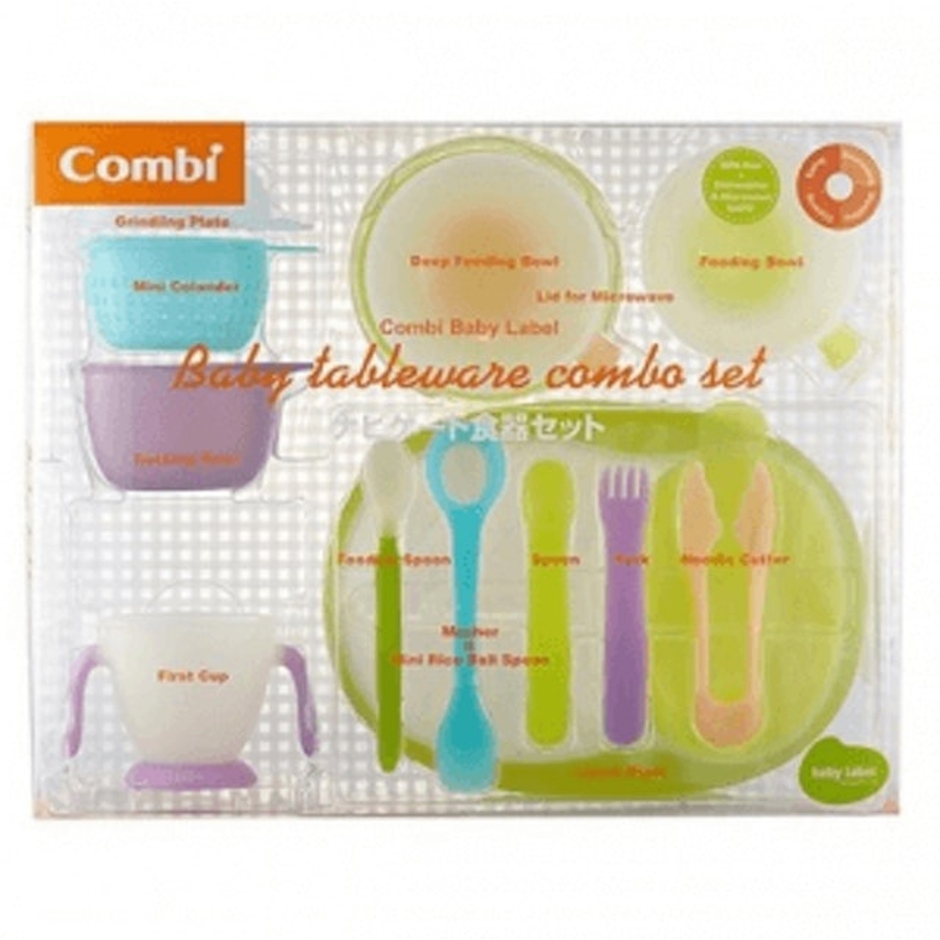 Combi Baby Tableware Combo Set อุปกรณ์รับประทานอาหารสำหรับเด็ก Translation missing: th.activerecord.decorators.item_part_image/alt