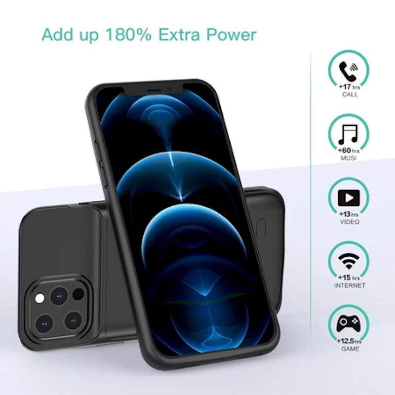 Slim 7000mAh Battery Case สําหรับ iPhone Protective Portable Powerbank 3