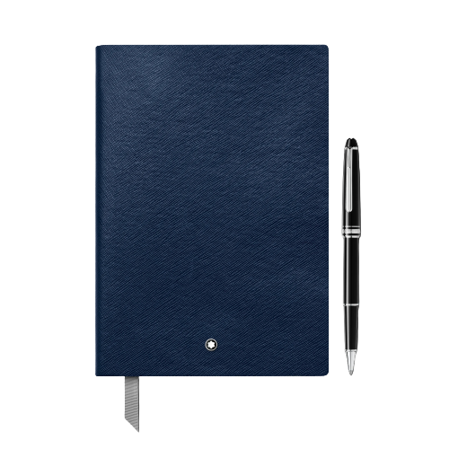 เซตปากกา Montblanc รุ่น Meisterstück Classique Platinum-Coated Rollerball และ Notebook 1