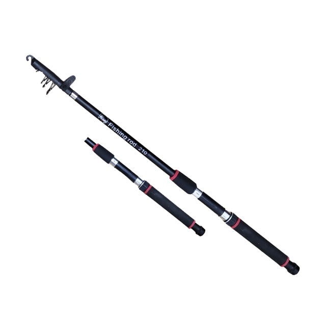 คันเบ็ดสไลด์ Carbon Fiber Fishing Rod / Travel Spinning Lure Rod 1
