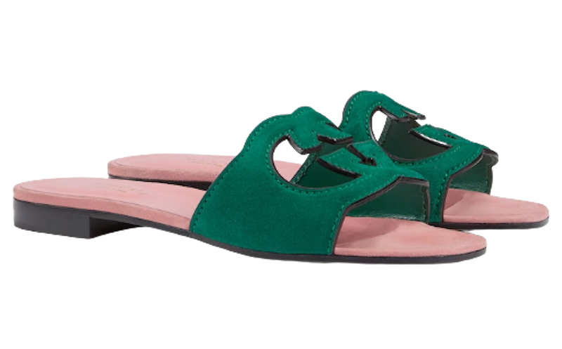 รองเท้าแตะ Gucci ผู้หญิง รุ่น Interlocking G cut-out Slide Sandal 4