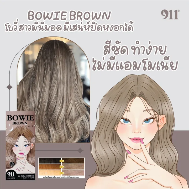 สีย้อมผม Bowie Brown 3