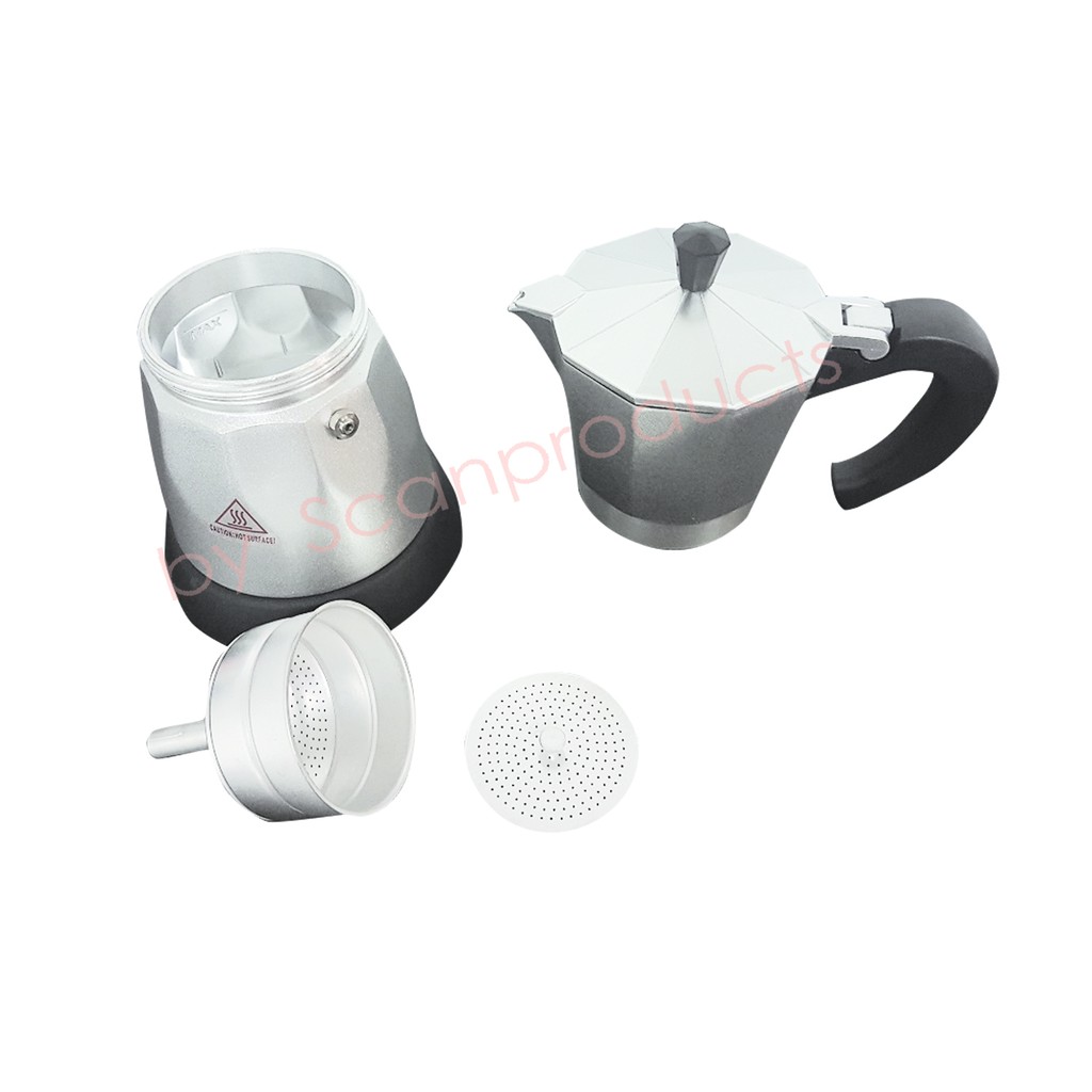 หม้อต้มกาแฟ Moka Pot ขนาด 6 ถ้วย 2