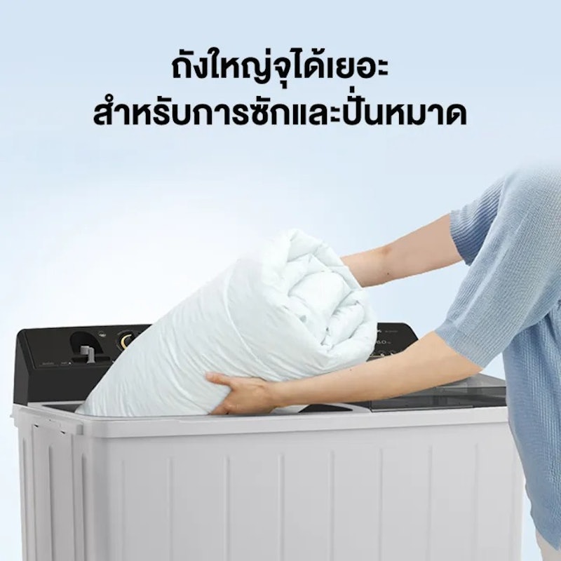 เครื่องซักผ้าถังคู่ฝาบน รุ่น NA-W16XG1BRC 3