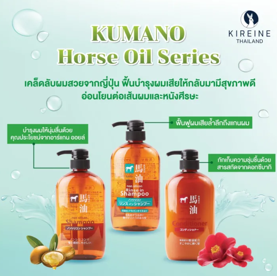 Horse Oil Non Silicon Rinse In Shampoo 3