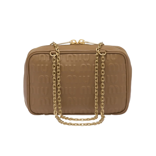 กระเป๋า รุ่น Logo-Embossed Leather Top-Handle Bag 4