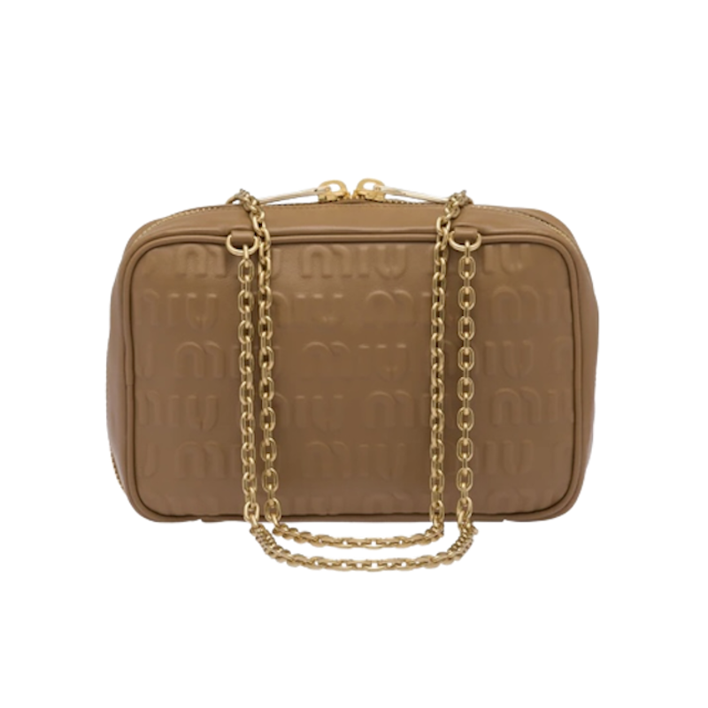 กระเป๋า รุ่น Logo-Embossed Leather Top-Handle Bag 4