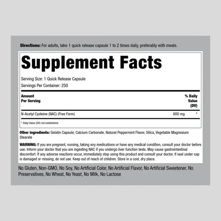 NAC N-Acetyl Cysteine  3