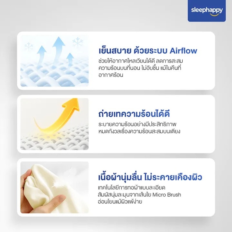 เซ็ตผ้าปูที่นอน + ปลอกหมอน รุ่น Cloud Soft Bed Sheet 3