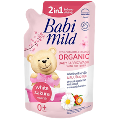 น้ำยาซักผ้าผสมน้ำยาปรับผ้านุ่ม 2in1 Ultra Mild กลิ่น White Sakura