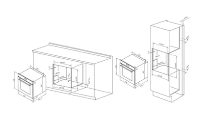 เตาอบระบบ Multifunction แบบติดตั้งฝัง รุ่น GEMINI SERIES - POLLUX 80L 3