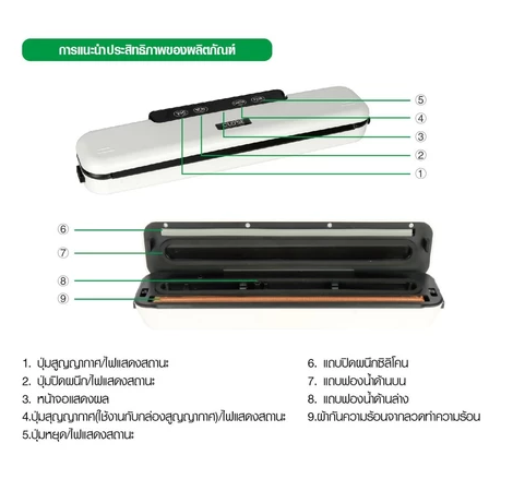 เครื่องซีลสุญญากาศ 80W 3