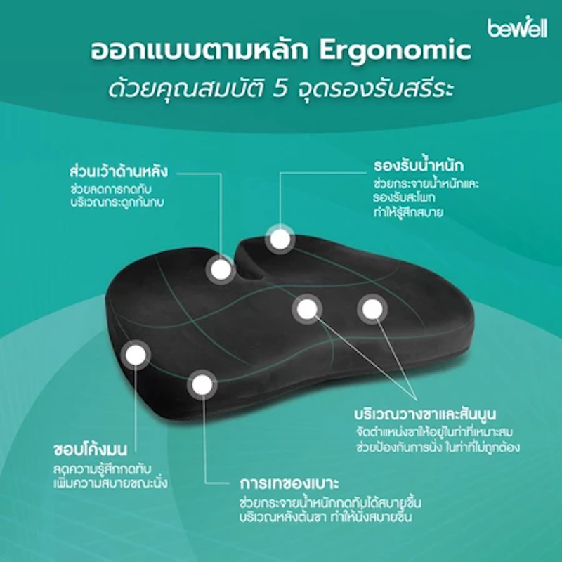 เบาะรองนั่งเพื่อสุขภาพ รุ่น Gentle Softpulse 2