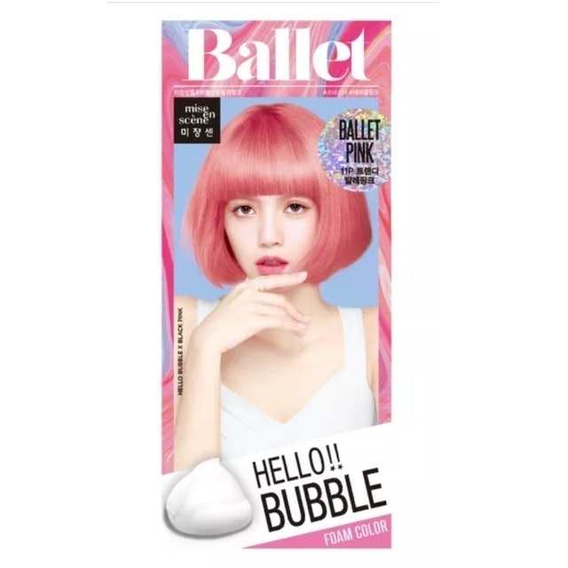 ยาย้อมผม mise en scene Hello Bubble Foam Color 11P Ballet Pink 1