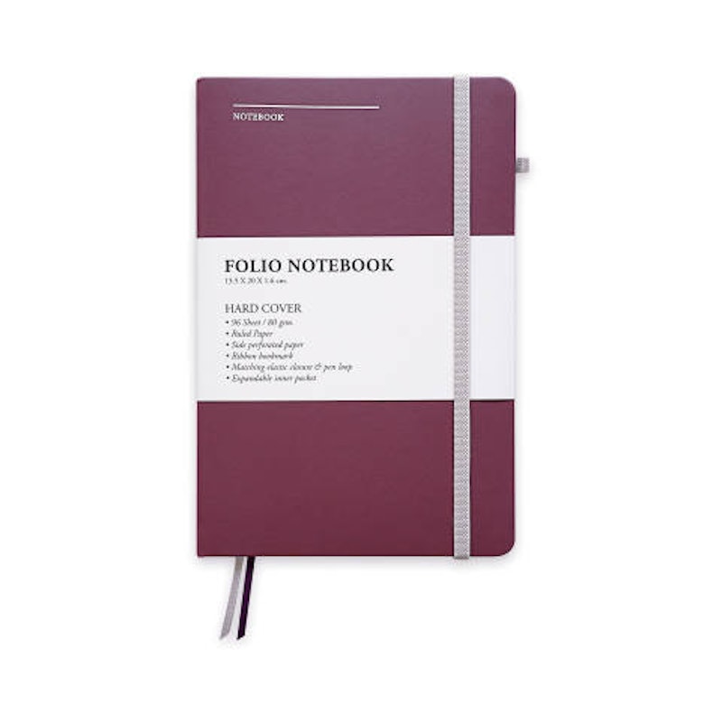 สมุดจดบันทึกแบบมีเส้น 96 แผ่น Notebook A5 1