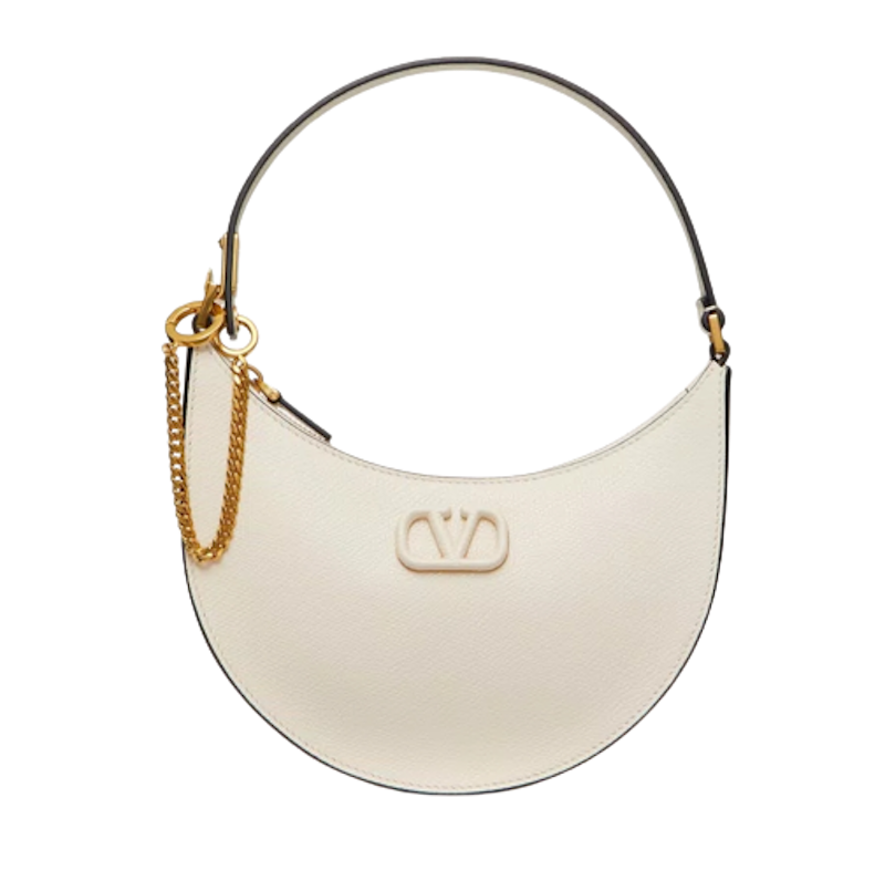 กระเป๋า Valentino รุ่น Mini Vlogo Signature Grainy Calfskin Hobo Bag 1