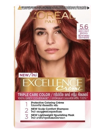 ครีมเปลี่ยนสีผม Excellence Crème Triple Care Color 5.6 1