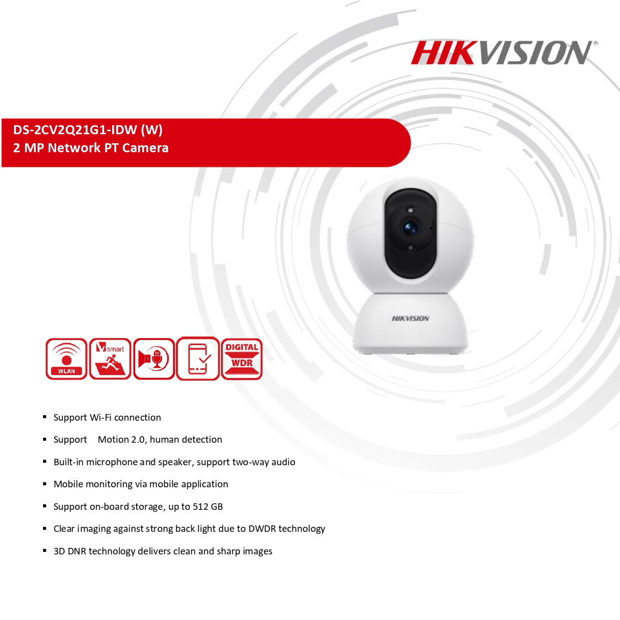 กล้องวงจรปิด 2P Indoor Fixed PT 3