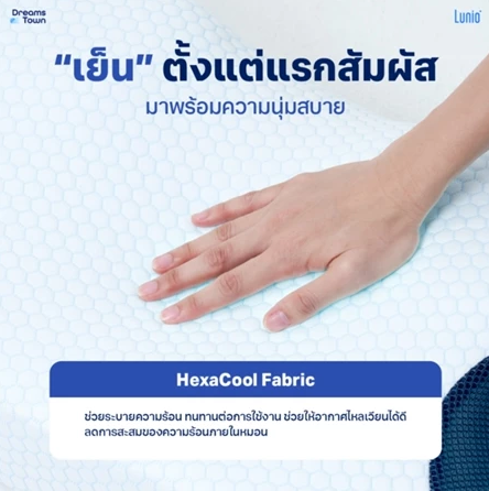 หมอนสุขภาพ ทรงผีเสื้อ รุ่น HyperCool Ergonomic 2