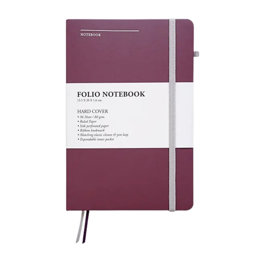 สมุดจดบันทึกแบบมีเส้น Notebook A5 1