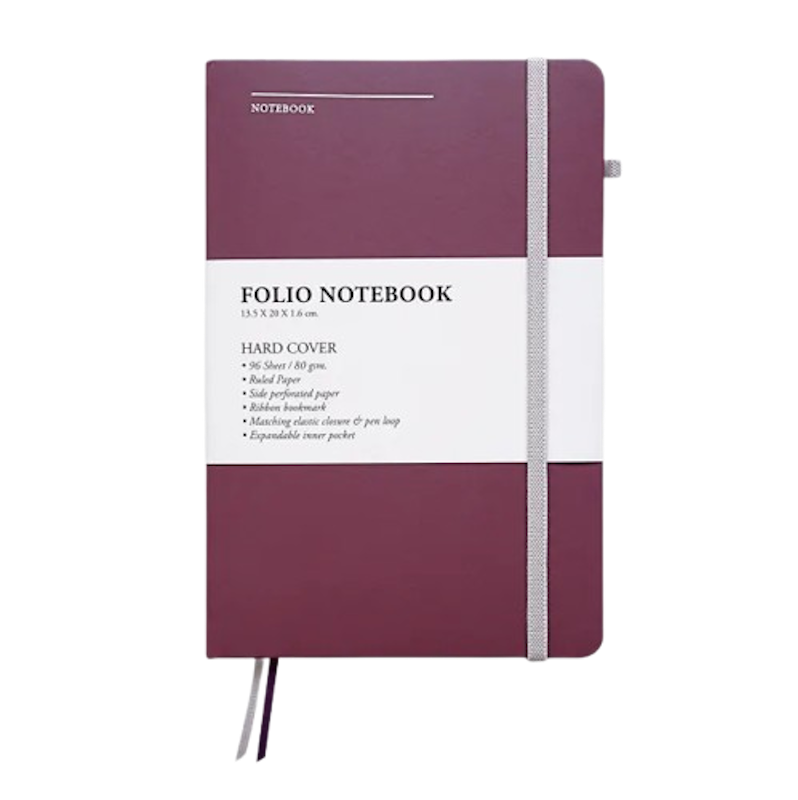 สมุดจดบันทึกแบบมีเส้น Notebook A5 1