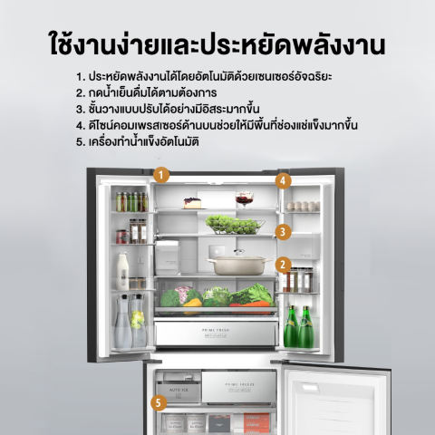 ตู้เย็น 3 ประตู 3